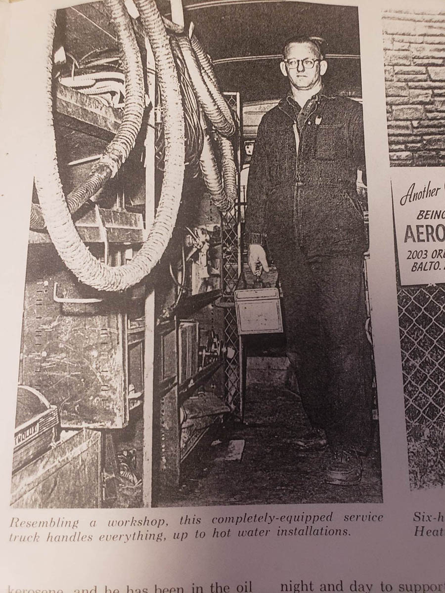 H.F. Horney Service Technician Old Fashion Photo